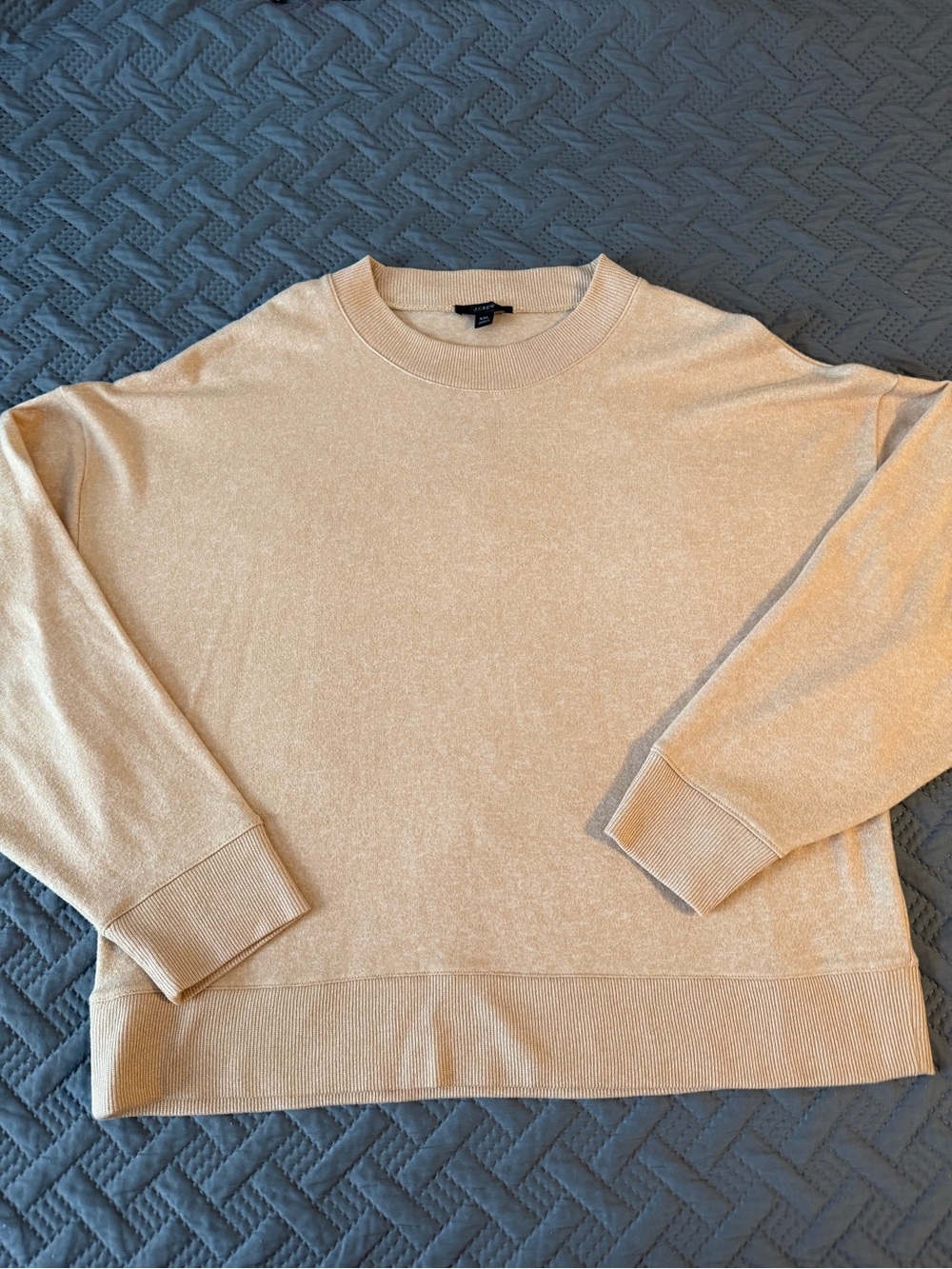 J. Crew Women's Light Beige Crewneck Sweater